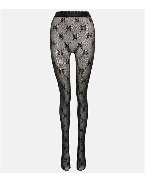 gucci black patterned tights|Gucci tights next day delivery.